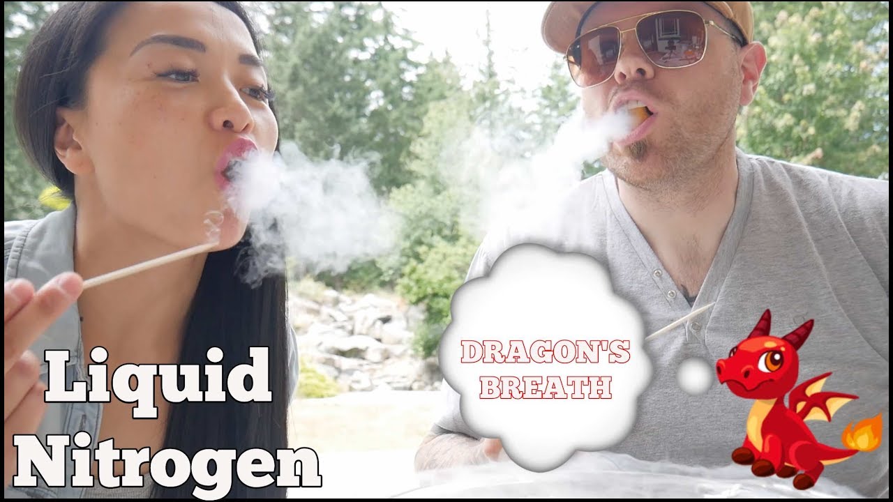 LIQUID NITROGEN - How to Dragon's Breath at home | SASVlogs