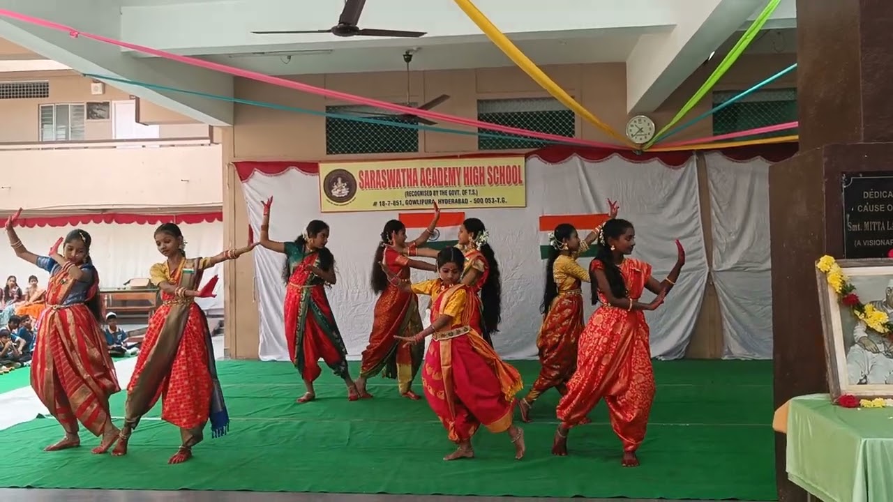 PATRIOTIC WELCOME DANCE SARASWATHA ACADEMY HIGH SCHOOL