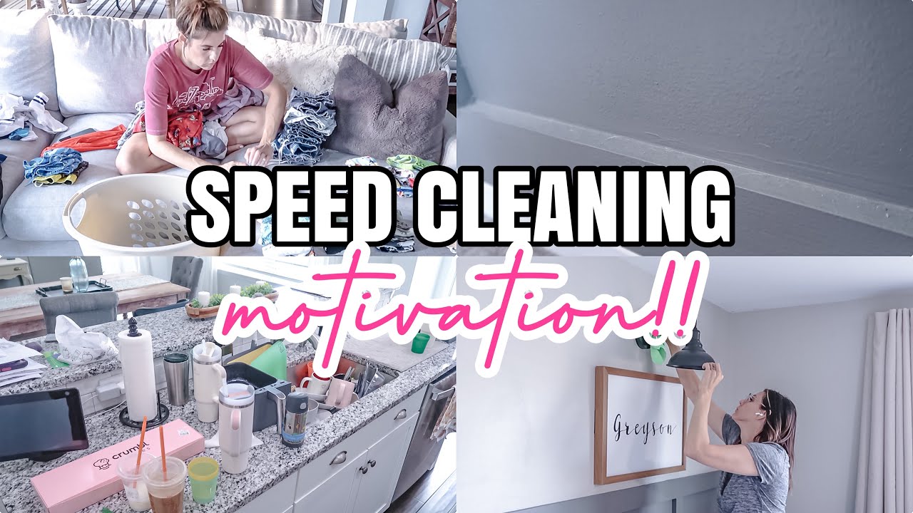 SPEED CLEANING MOTIVATION | MESSY HOUSE TRANSFORMATION | REAL LIFE MESS