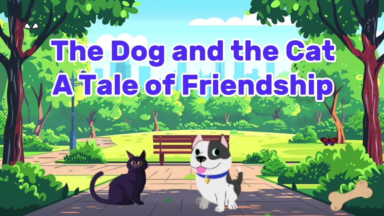 🐾 The Dog and the Cat: A Tale of Friendship | Short Story in English for Kids 🐾
