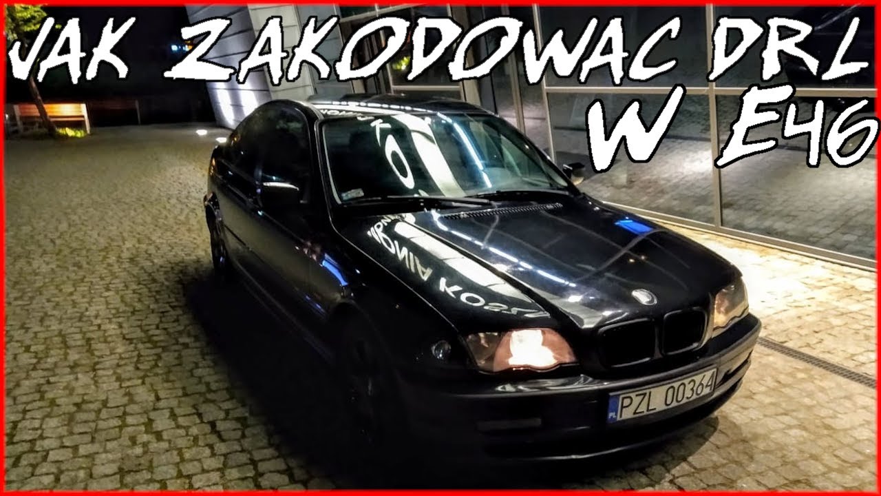 DRL BMW E46 Czyli kodowanie opcji świateł dziennych kabelkiem za 60zł