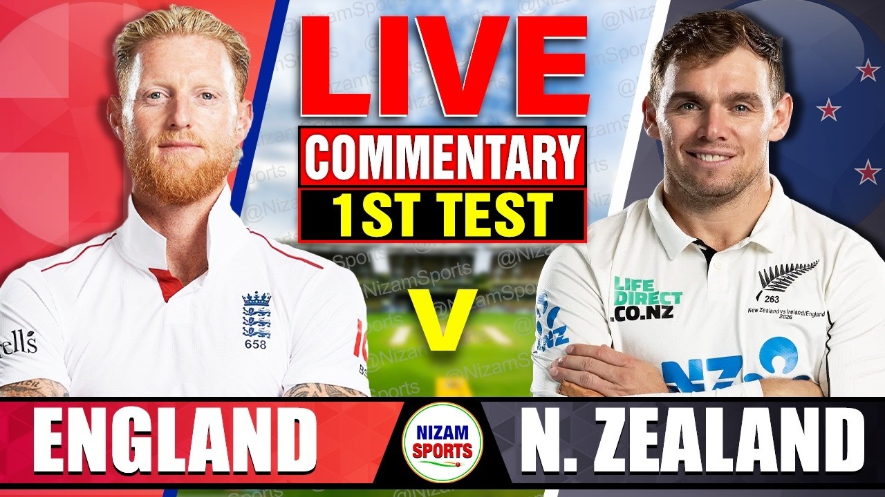 🔴Live: England vs New Zealand | 1st Test | Day 1-Session 1 | Live Cricket Score & Commentary