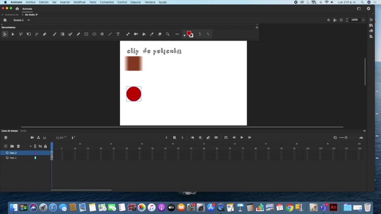 Uso de símbolos en Adobe Animate
