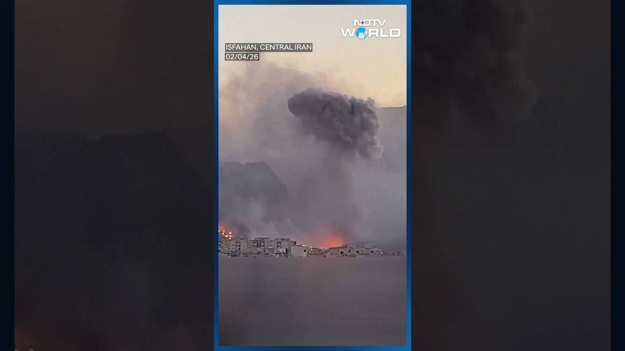 Videos Show Explosions And Smoke After A Series Of Strikes Hits Baharestan In Central Iran