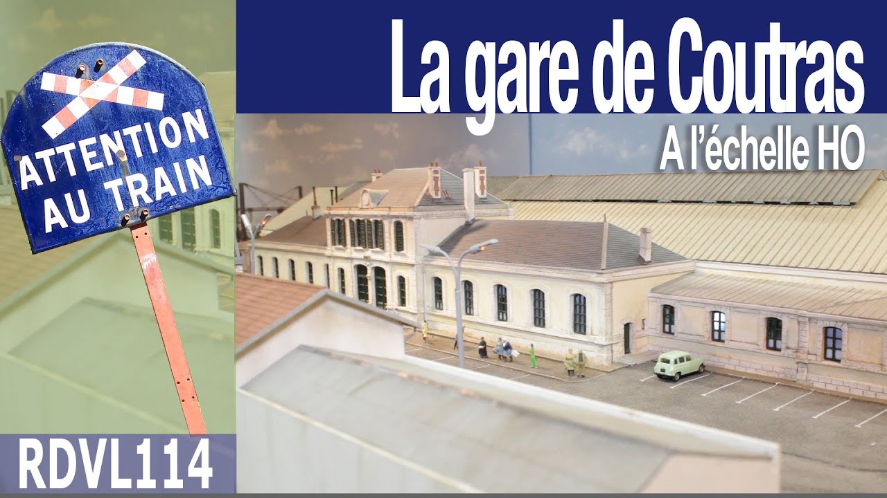 La gare de Coutras à l'échelle HO