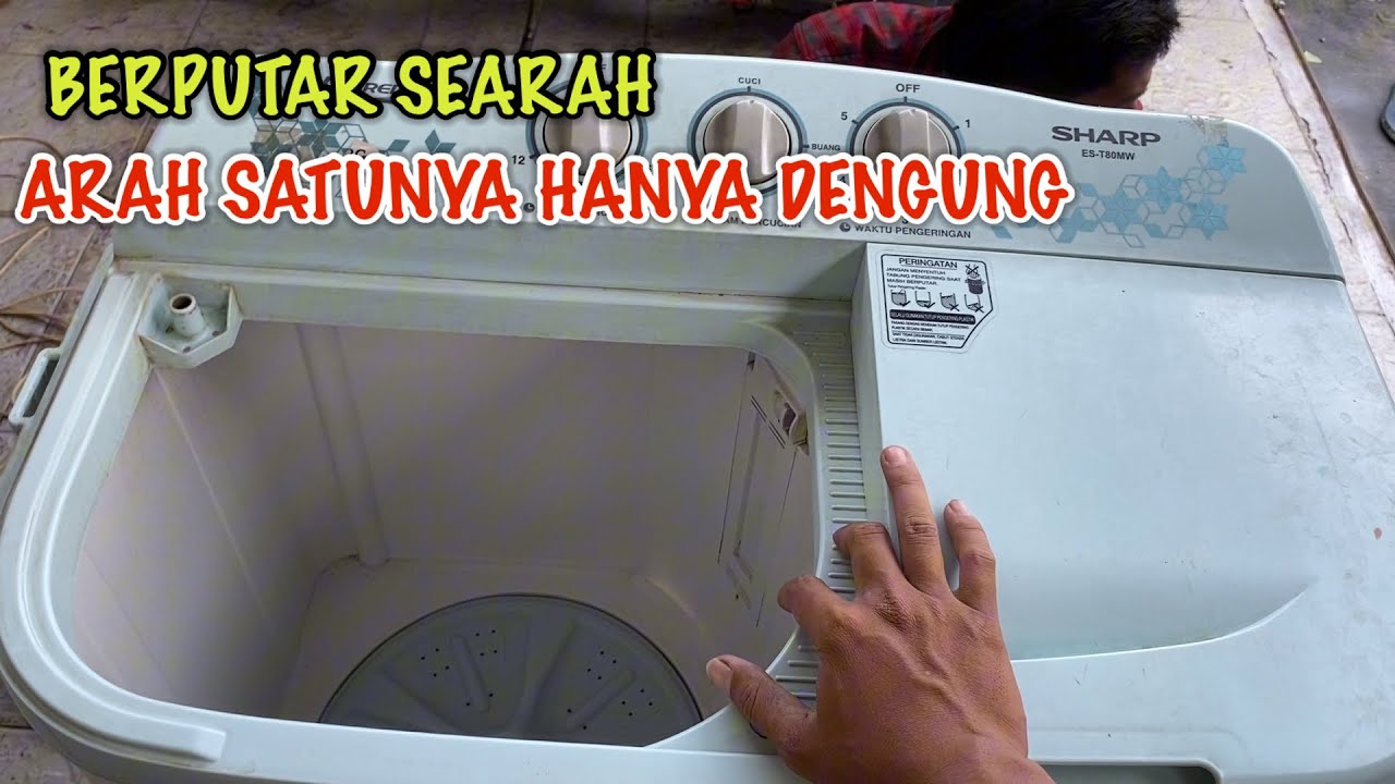 PERLU TAU ❗️BEGINI CARA MEMPERBAIKI MESIN CUCI TIDAK BERPUTAR HANYA DENGUNG