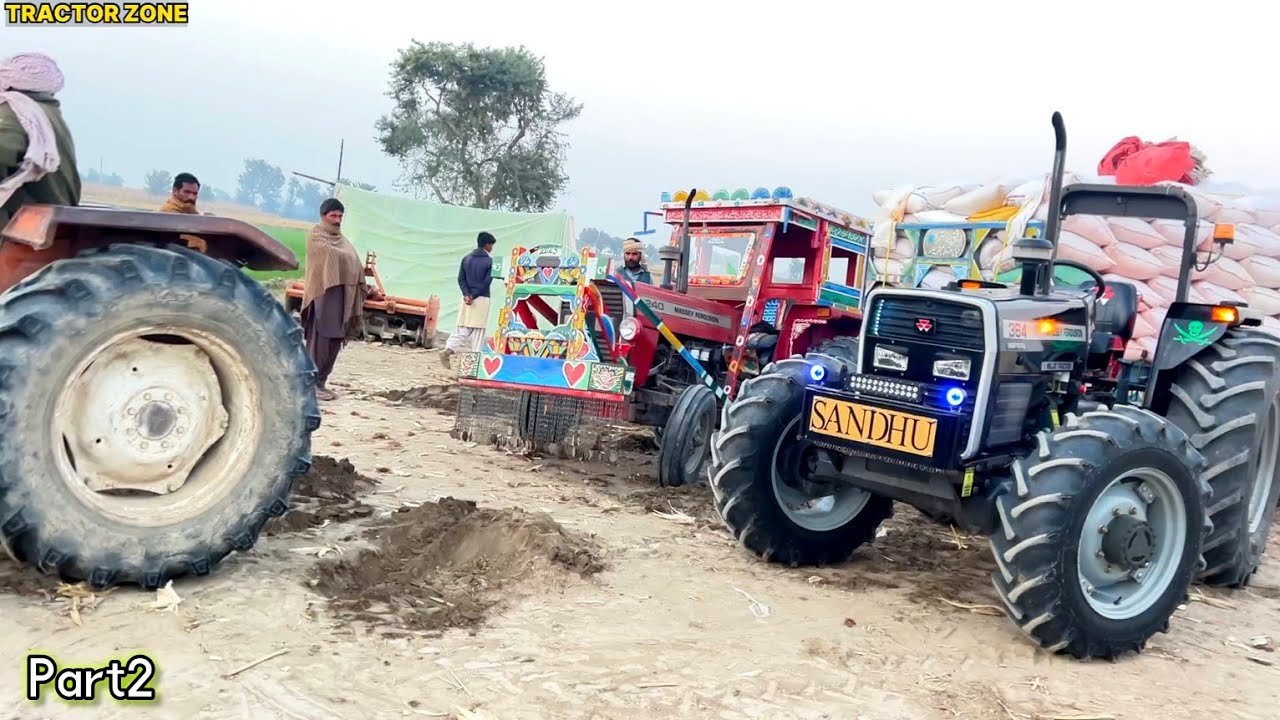tractor 3 trali 600man Mushkil se nikaali Zameen Niche Se Gili Vattar wali