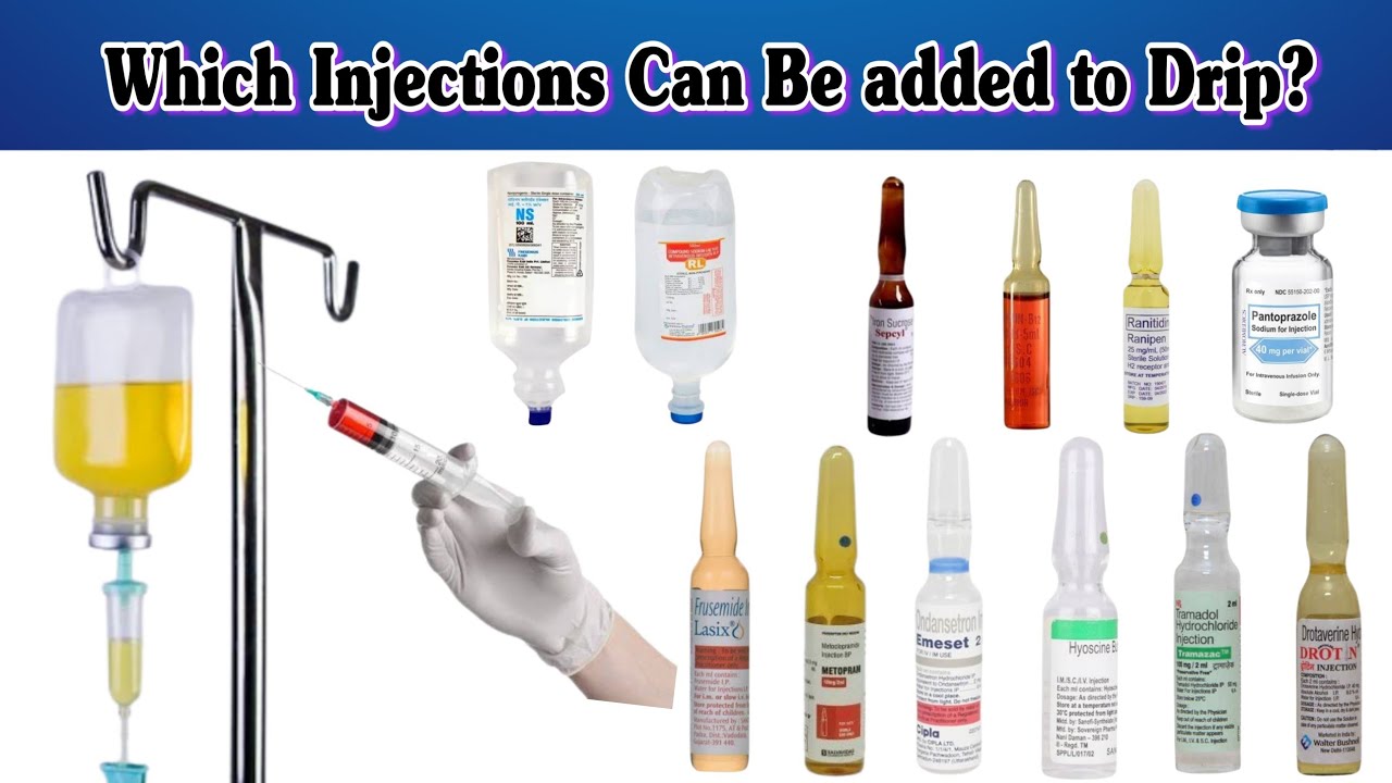 Drip Me Kon Kon Se Injection Lga Sakte hai / Какие инъекции можно добавлять в капельницы