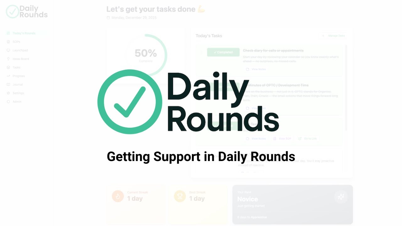 Getting Support in Daily Rounds | Help, Guidance, and Next Steps