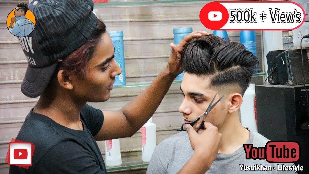 MESSY POMP HAIRSTYLE : New Mens Haircut & Hairstyle Tutorial 2019 | Yusuf Khan