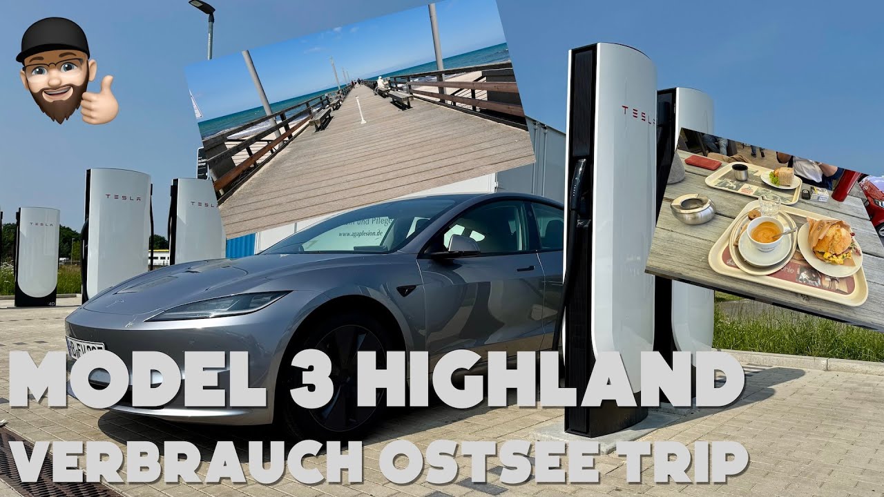 Tesla Model 3 Highland RWD - Verbrauch auf dem Ostsee Trip - neuer SuC Stuckenborstel