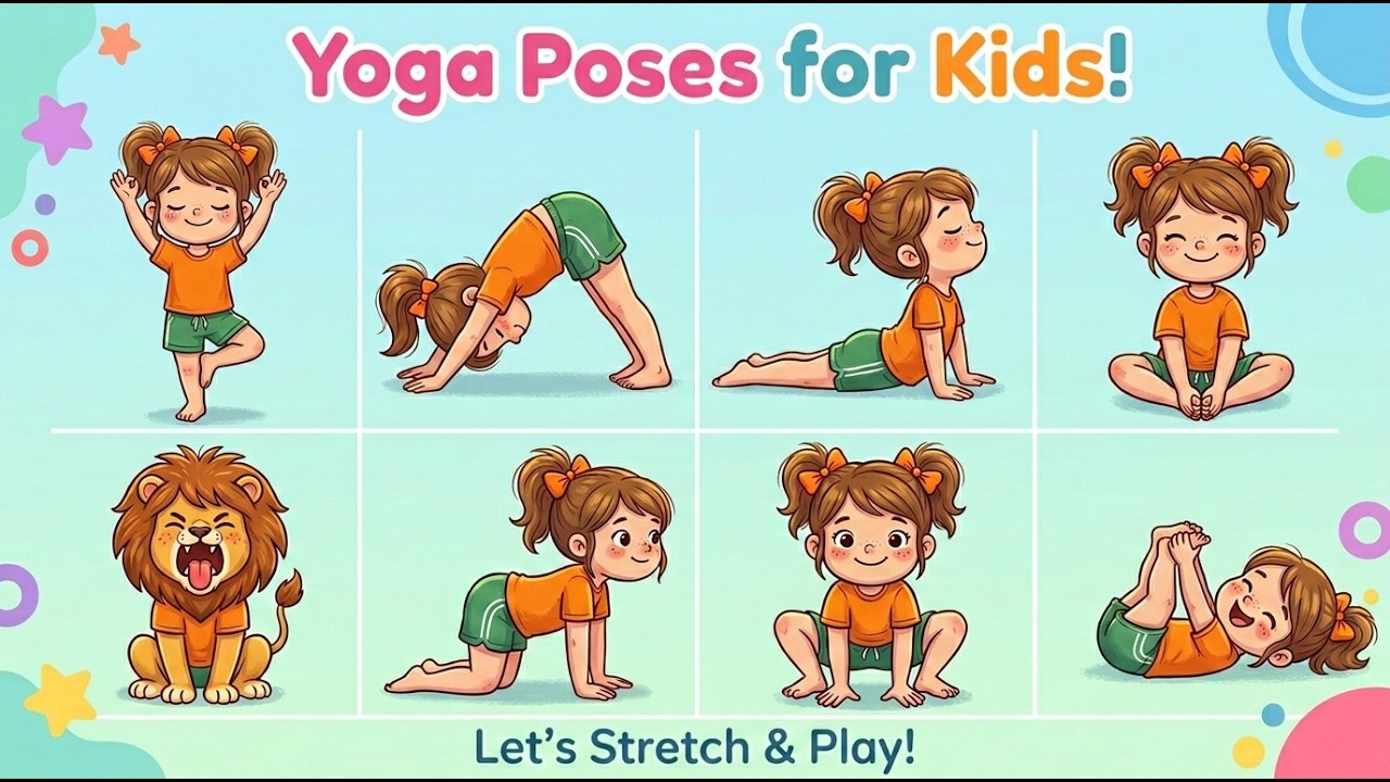 15 Fun Yoga Poses for Kids | Yoga for Flexibility & Beginners