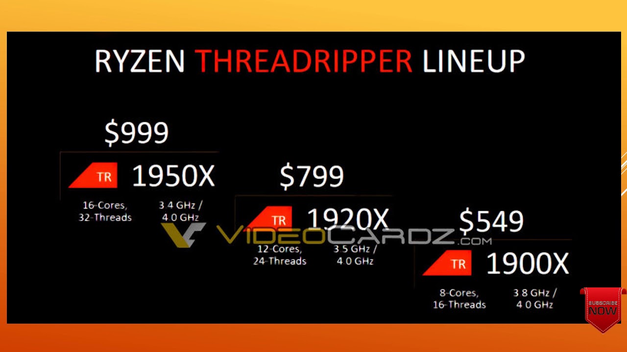 AMD Ryzen Theadripper 1900x | Official | OnScreen Tech|