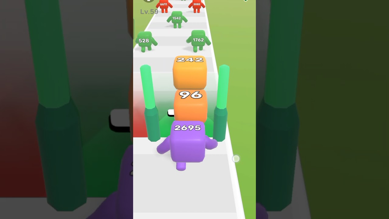 level up numbers mobile gameplay