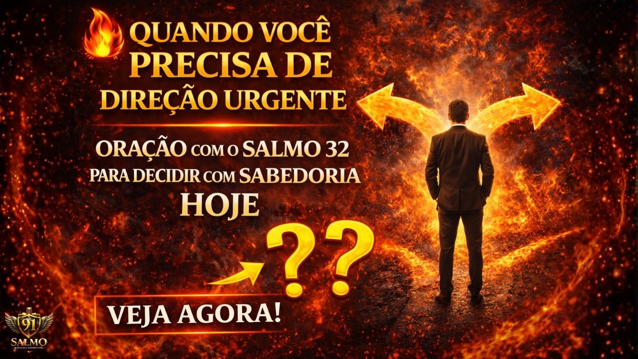 🔥 Quando Você Precisa de Direção Urgente — Oração Com o Salmo 32 Para Decidir com Sabedoria Hoje