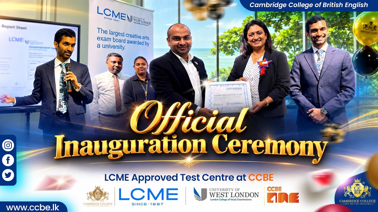 Official Inauguration Ceremony | CCBE Officially Becomes an LCME Approved Test Centre #LCME #CCBE