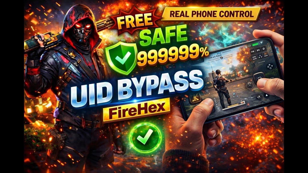 FireHex UID Bypass 🔥 100% Safe | Real Phone Control | All Servers