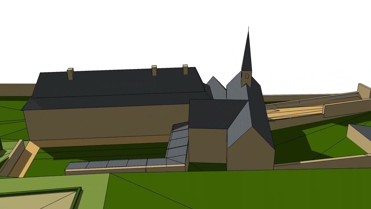 Ancien couvent des Carmes du Guildo Restitution 3D