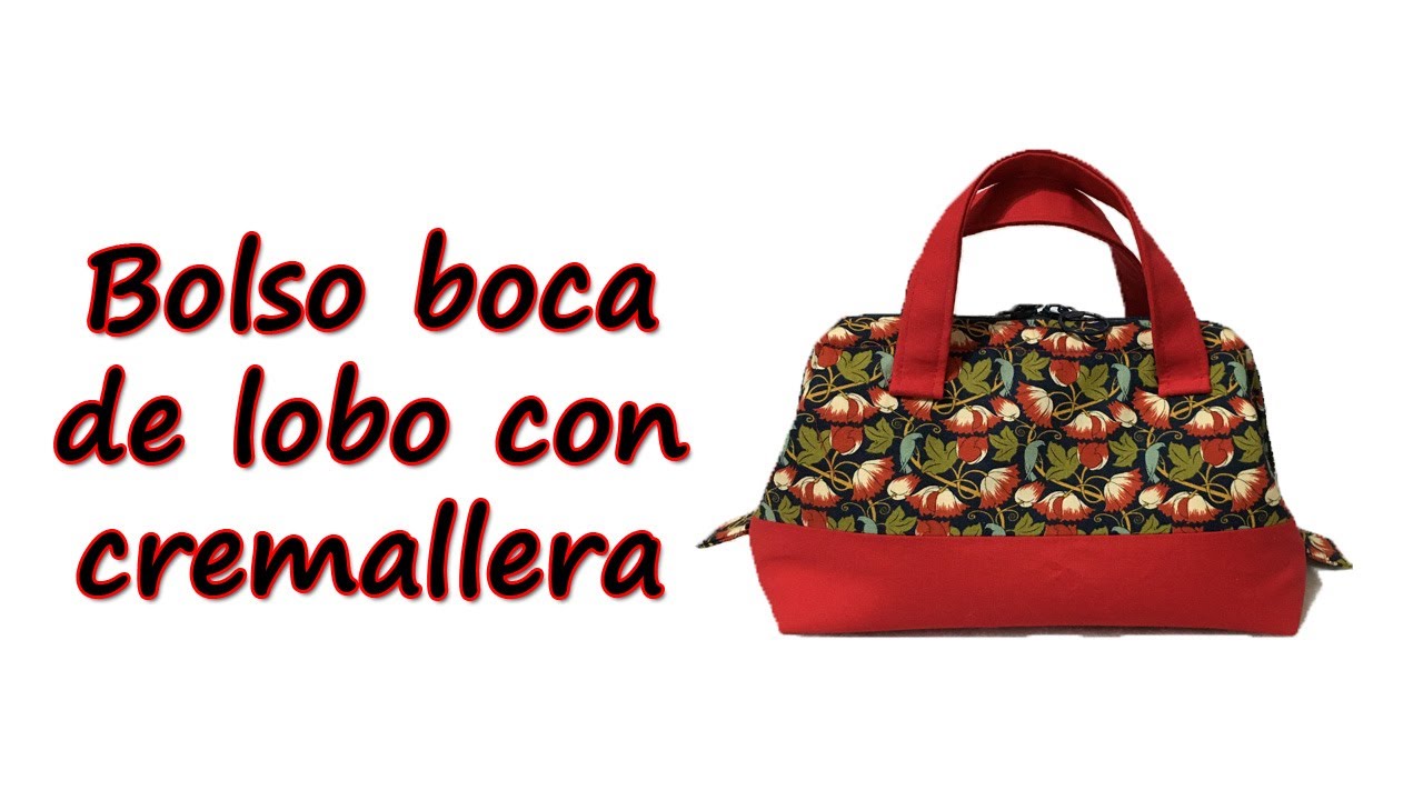 Cómo hacer un Bolso BOCA DE LOBO con Cremallera