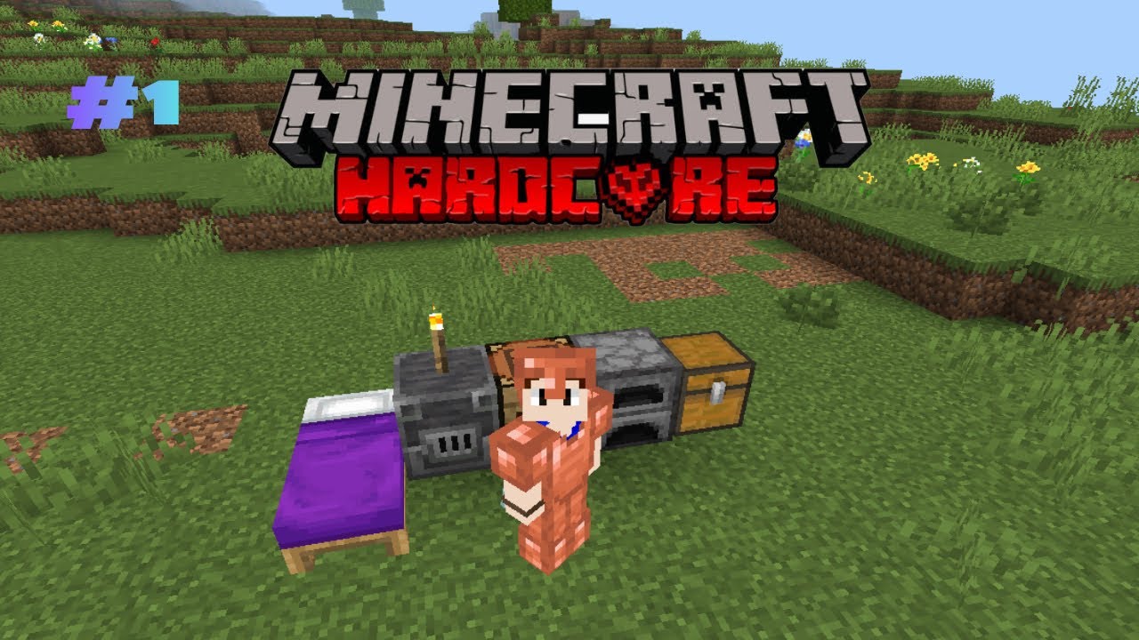 Part.1 Minecraft Hardcore Survival (No commentary)