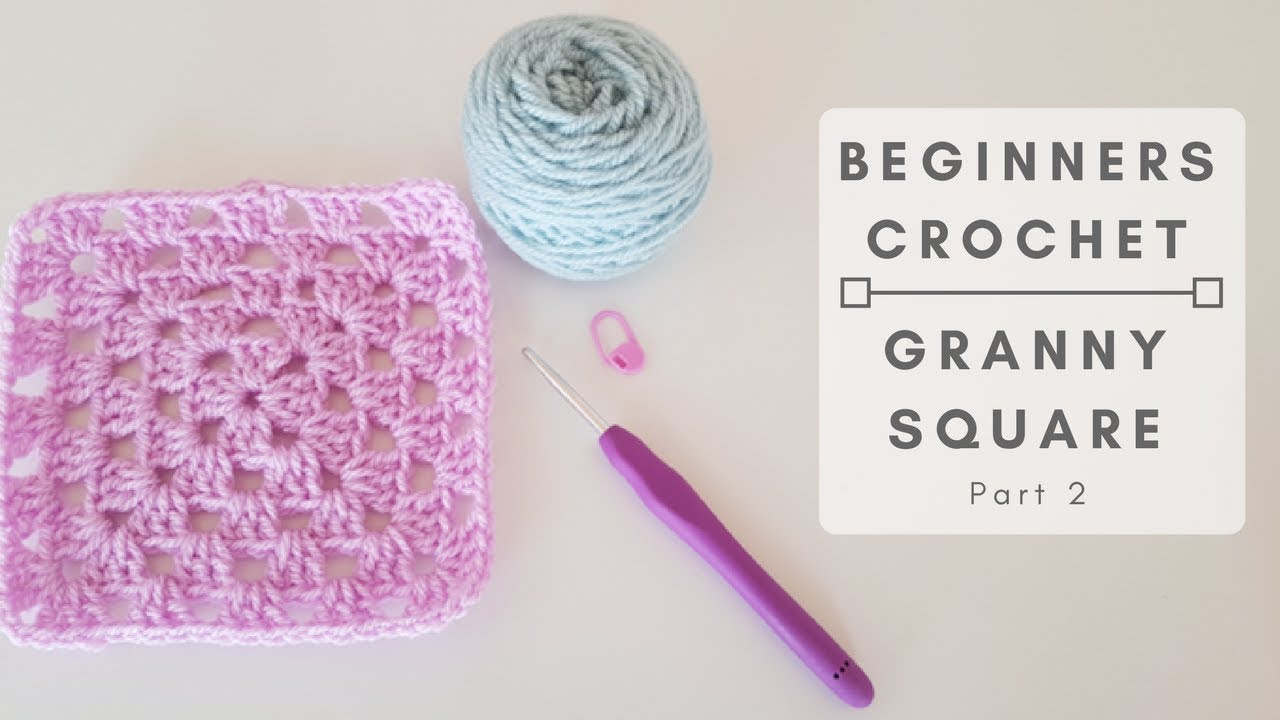 How to Crochet A Granny Square Part 2 (CC Available)