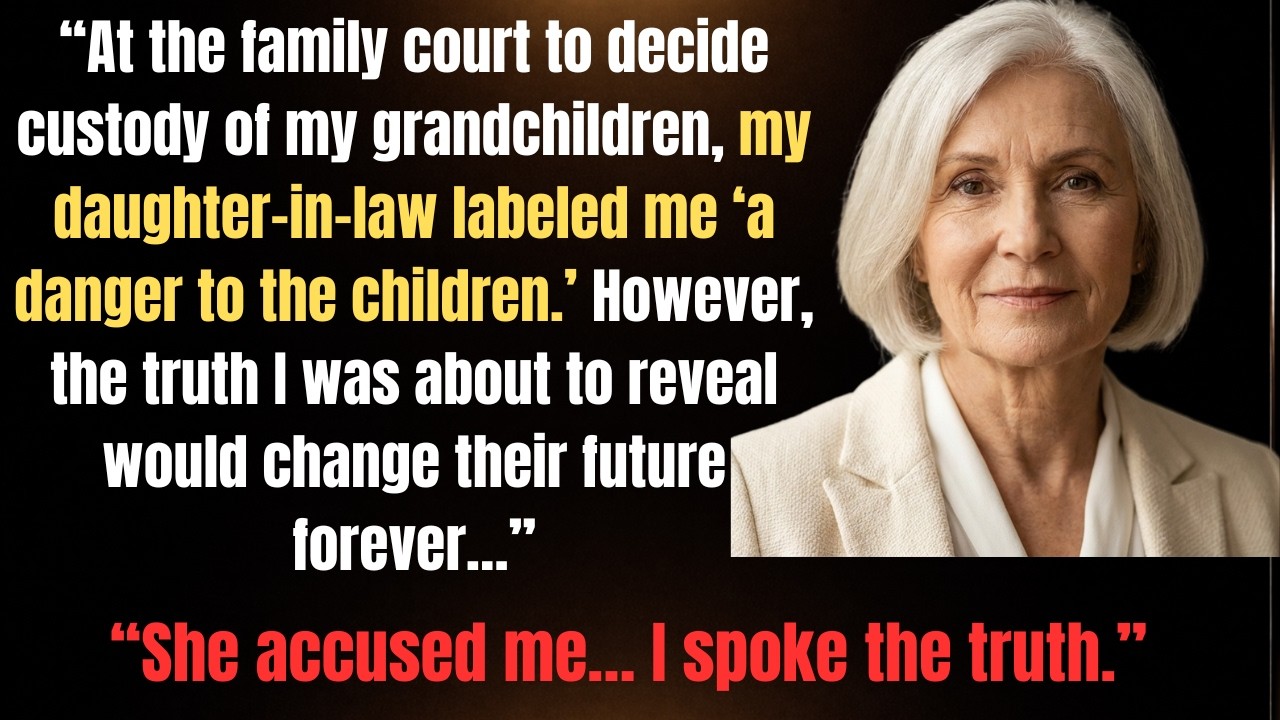 “In Court, She Called Me a Danger to My Grandchildren—Until I Revealed the Truth.”