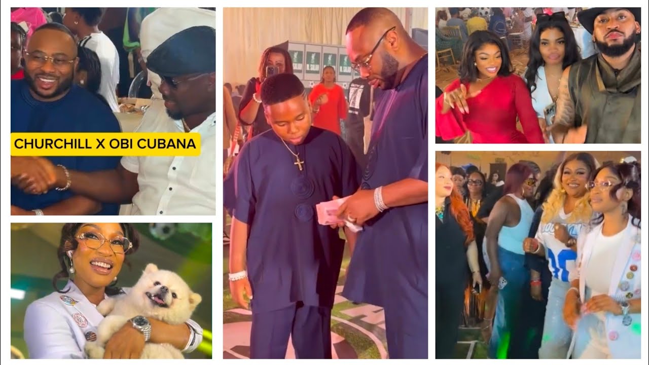 Grace Amah,Obi Cubana , Teni,notable personalities at Tonto Dikeh & Churchill 's son's 10th birthday