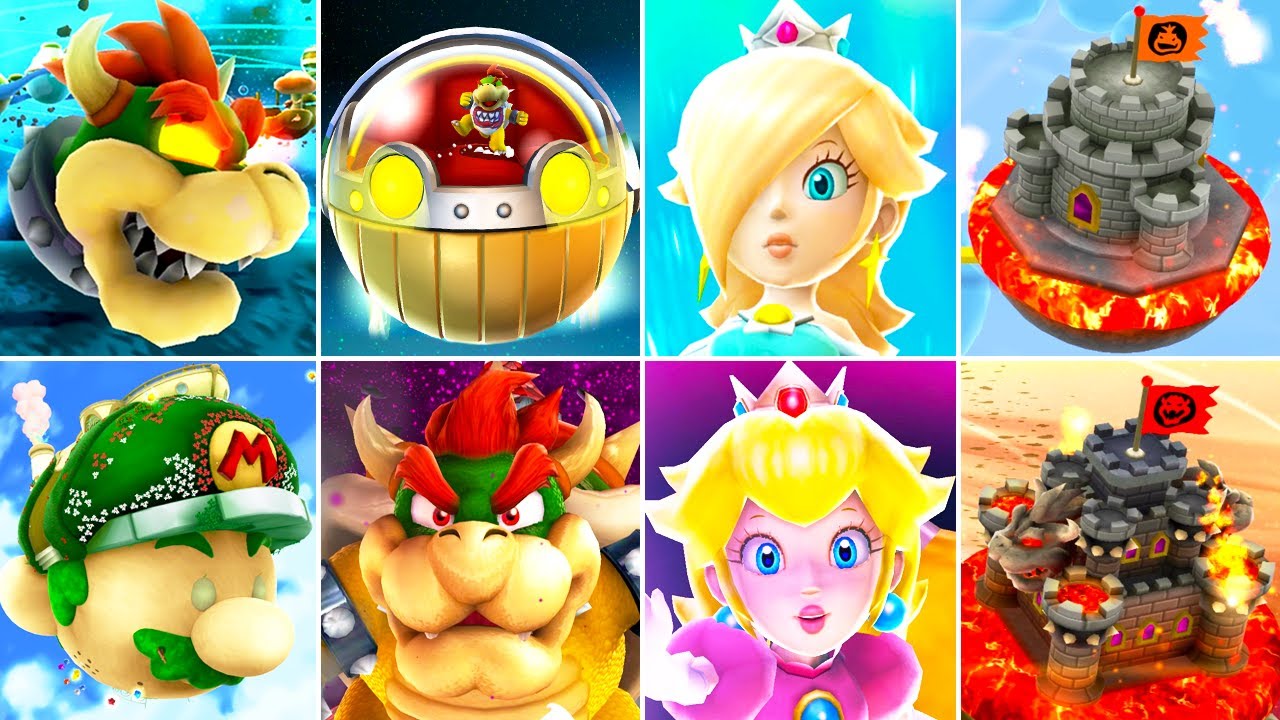 Super Mario Galaxy 1 + 2 - All Castles