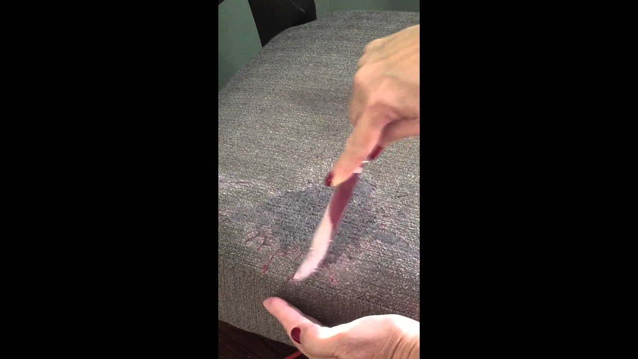 How to get candle wax out of fabric. It's amazing!