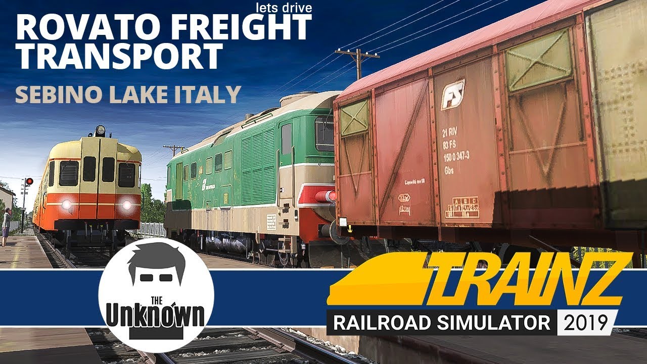 Lets Drive Rovato Freight Transport on the Sebino Lake Italy Trainz Railroad Simulator 2019 map