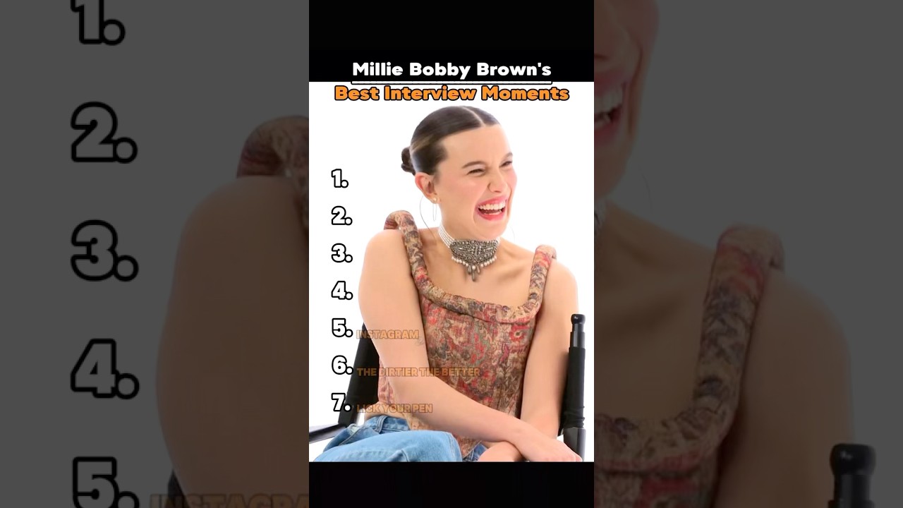 Millie Bobby Brown's Best Interview Moments.#MillieBobbyBrown #celebrity #Interview #funny #viral