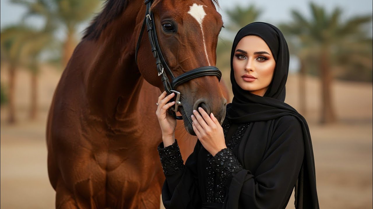 The Desert Queen: Mysterious Arab Beauty and Her Majestic Horse