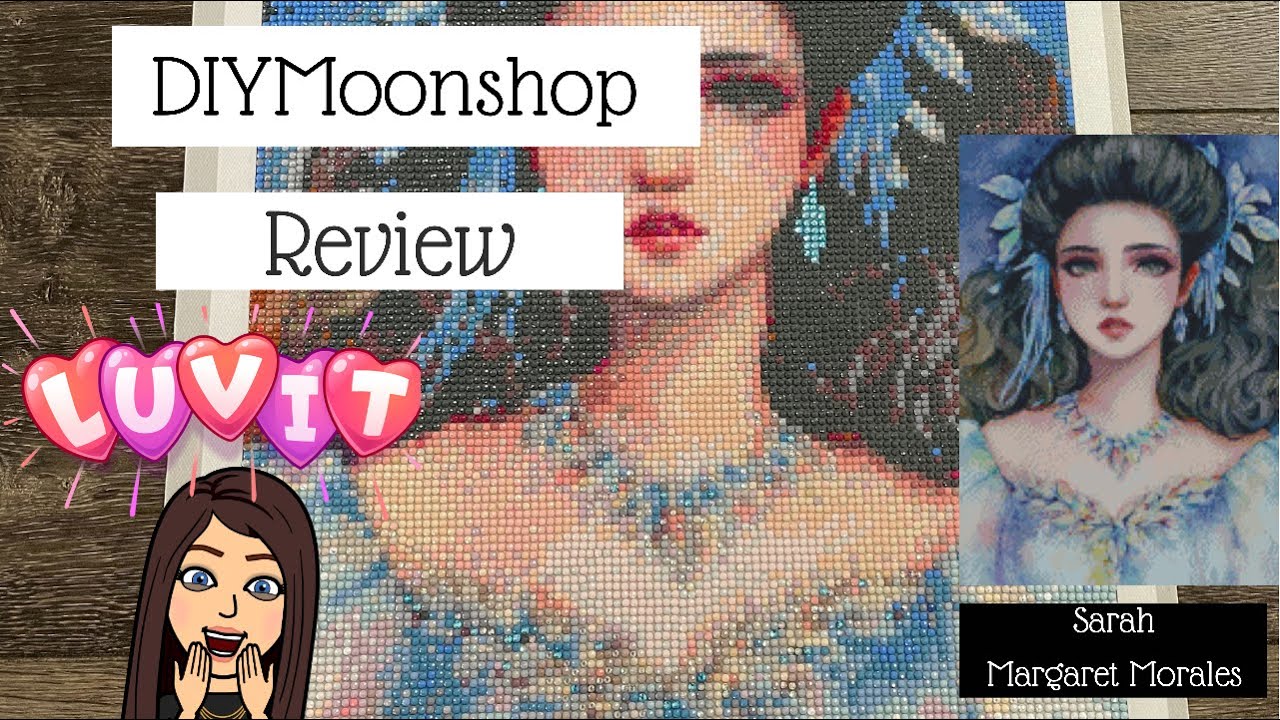 DIYMOONSHOP “Sarah” by Margaret Morales in 30x38cm.  Review of smaller paintings series 3 of 4!
