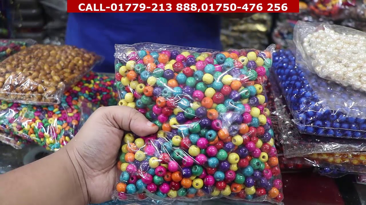 গায়েহলুদের গয়না তৈরির পুঁথি, পাথর, মুক্তা, ক্রিস্টাল পাথর ও গয়না তৈরির কাঁচা মালের  পাইকারি মার্কেট