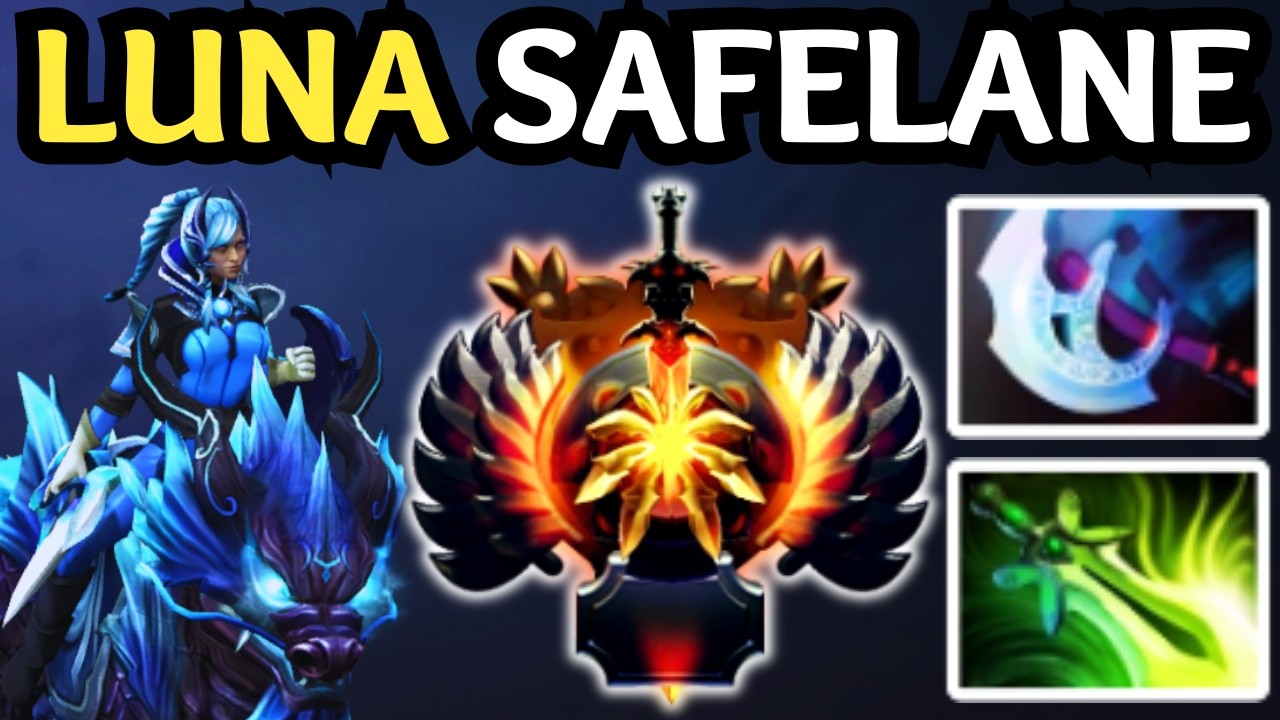 🔥 HOW TO PLAY LUNA CARRY — FAST FARM INTO GAME END | DOTA 2 🔥