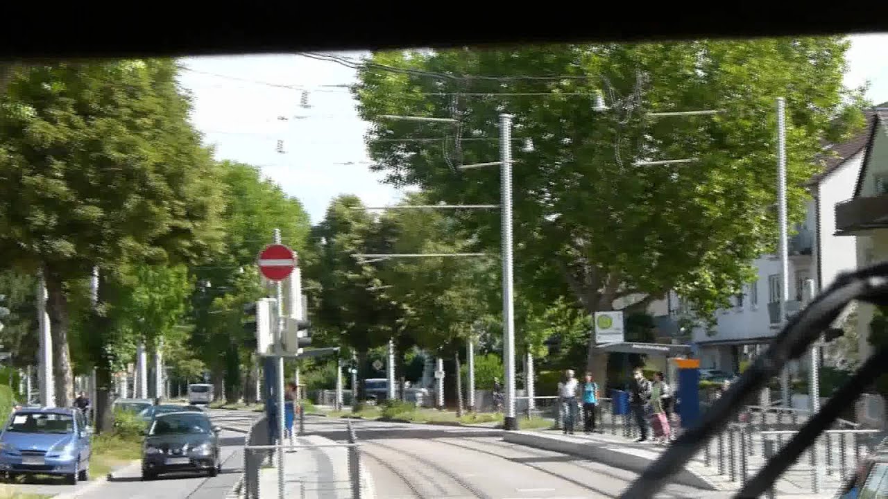 Taking the Route 26 tram to Bismarckplatz