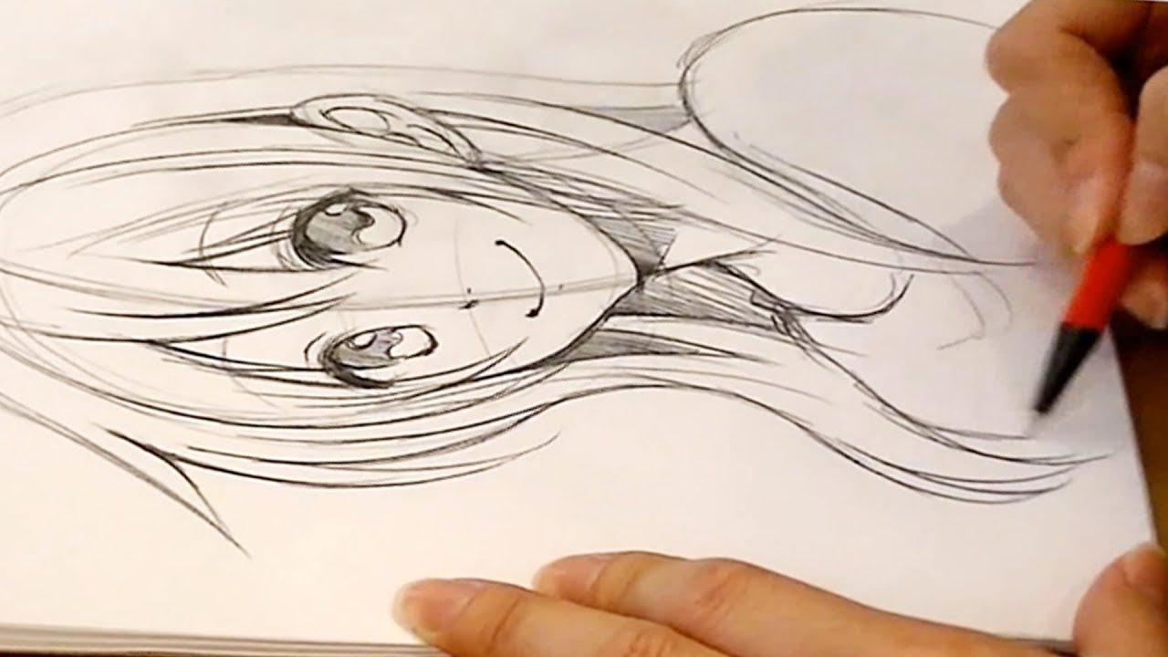 ARTISTA PROFESIONAL DIBUJANDO ANIME