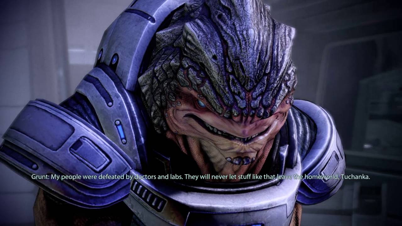 Mass Effect 2 Grunt Normandy Conversations Compilation