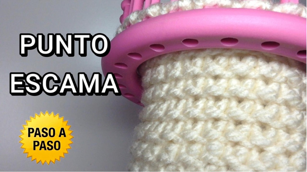 Como Tejer el PUNTO ESCAMA en Telar Circular - Perfecto para Gorros y Bufandas