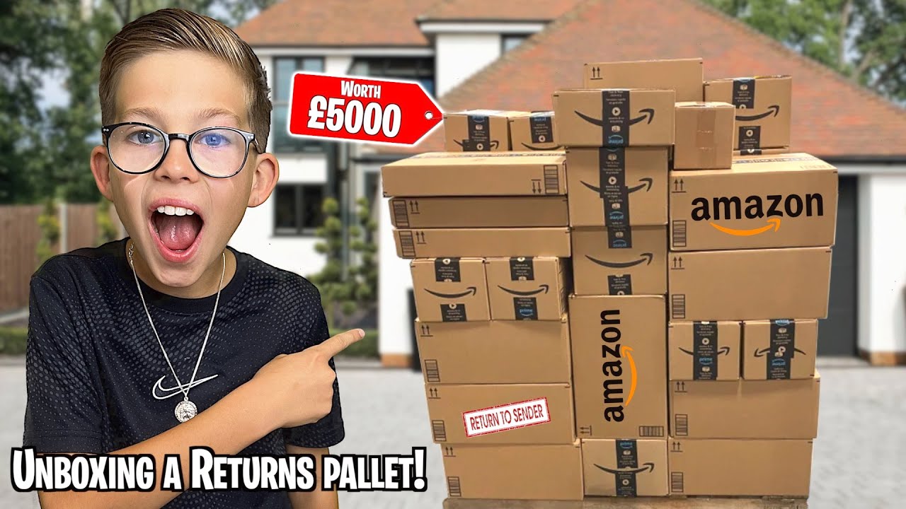UNBOXING a AMAZON RETURNS PALLET WORTH &pound;5000! *WE PAID &pound;500*