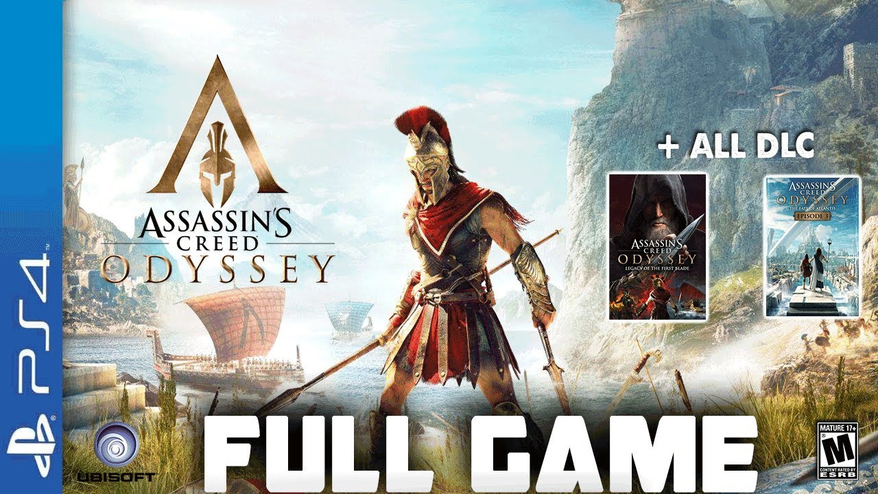 Assassin's Creed Odyssey-Full PS4 Gameplay Walkthrough | FULL GAME & All DLC Longplay