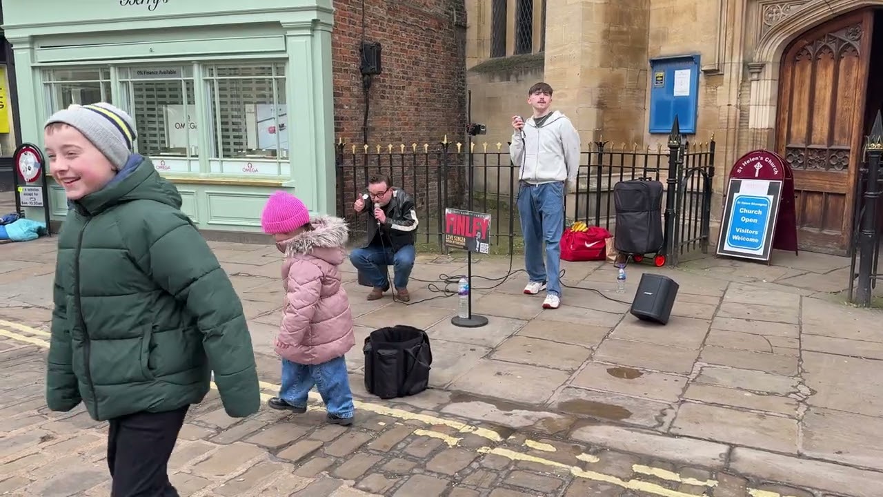 #bgt 2026 - Finley Barrett-Carter Busking in York with 'Jukebox' Jack Hunter - 3