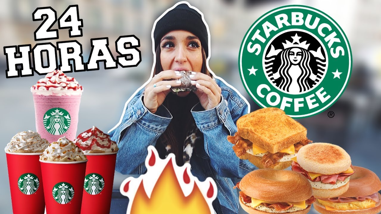 🔥 *24 HORAS* COMIENDO EN STARBUCKS 😱