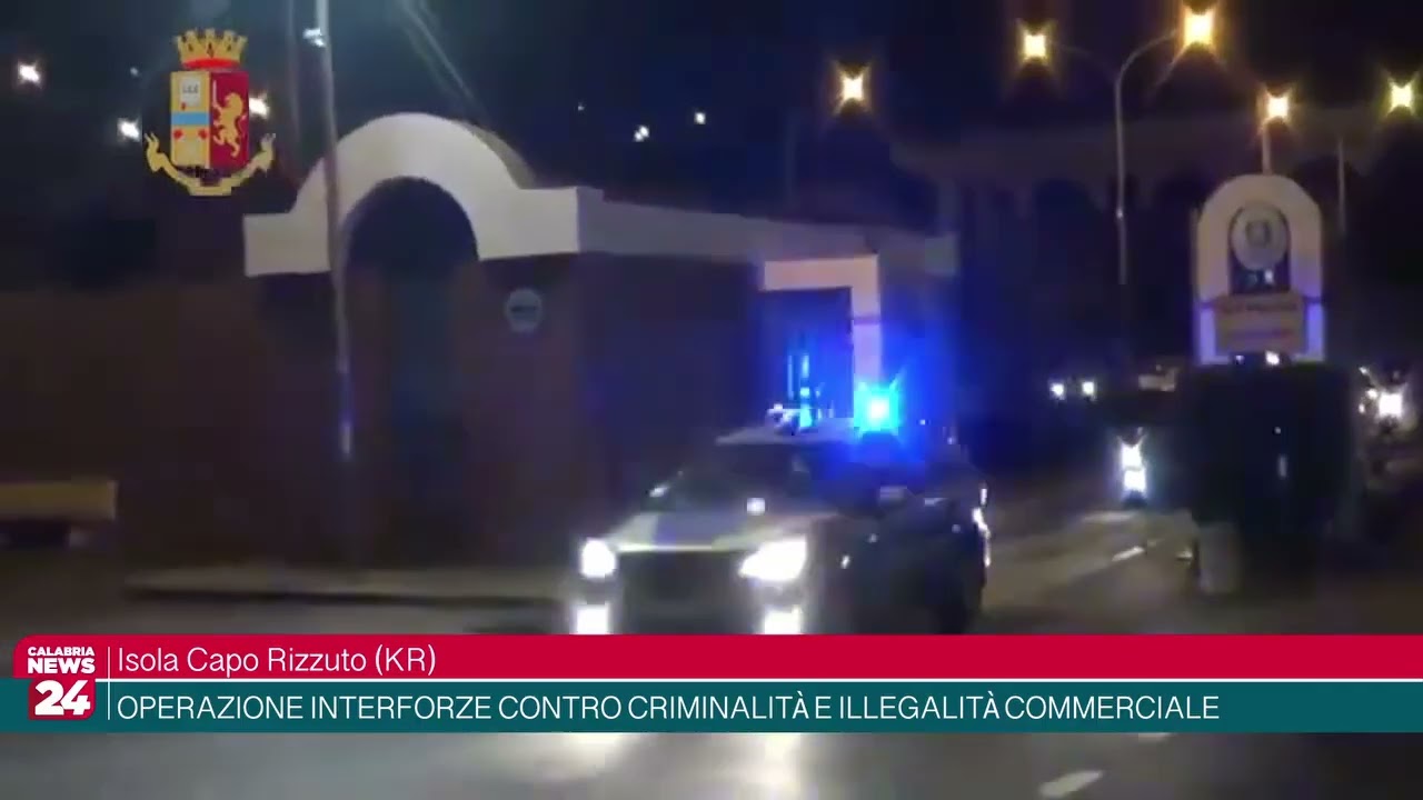 Isola Capo Rizzuto (KR) - Operazione interforze contro criminalità e illegalità commerciale