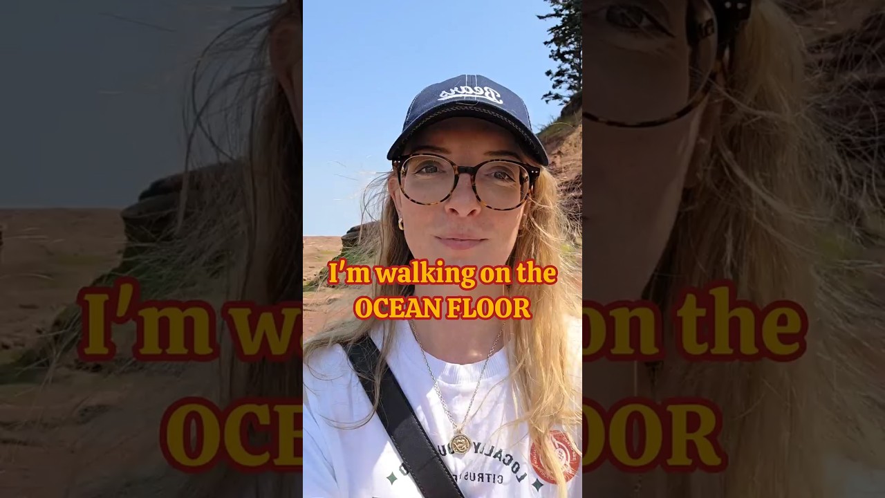Walking on the ocean floor at Burntcoat Head Park- the highest tidal range in the world, Nova Scotia