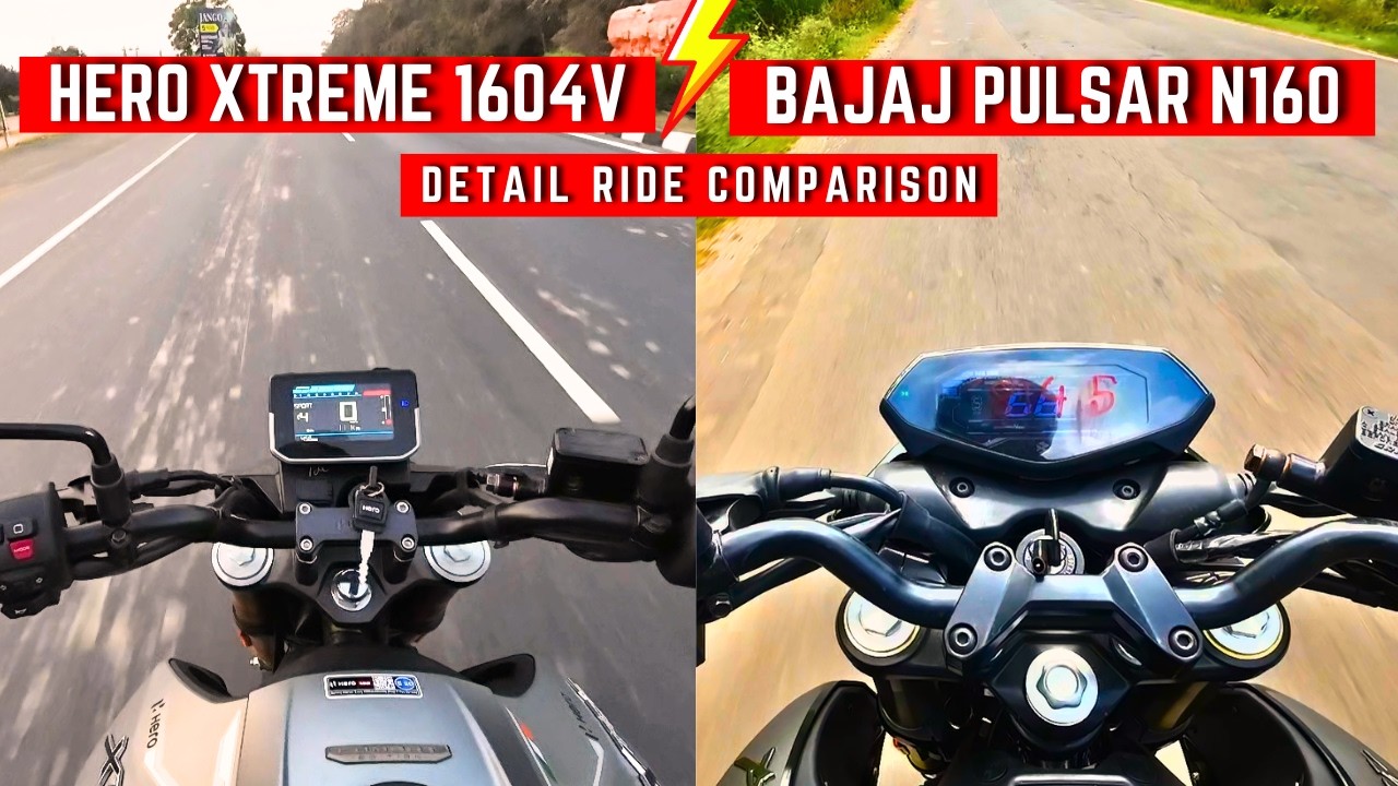 2026 New Hero Xtreme 160R 4V Cruise Control Model vs Pulsar N160 Detail Ride Comparison