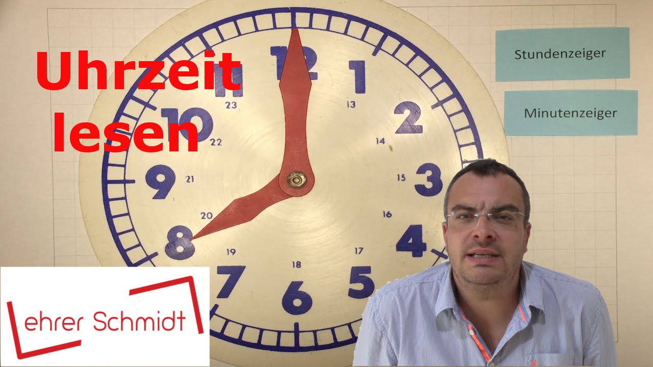 Uhr lesen - Uhrzeit | Sachunterricht - Zeit | Lehrerschmidt