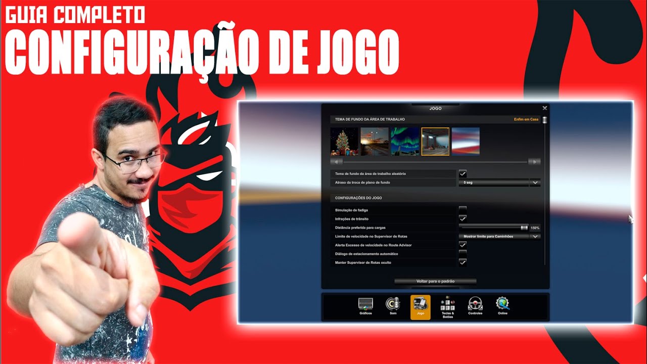 🚚🎮 Guia Completo Tutorial de Configurações de Jogo do Euro Truck Simulator 2 🚚🎮