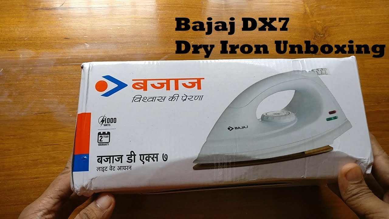 Распаковка и советы по первому использованию утюга Bajaj DX 7 мощностью 1000 Вт