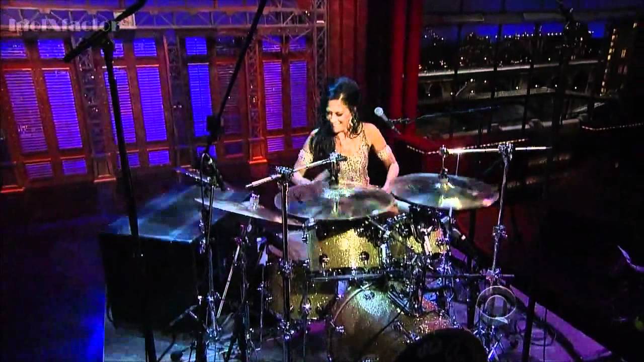 Sheila E. SOLO DE BATERIA com a Orquestra CBS David Letterman HD